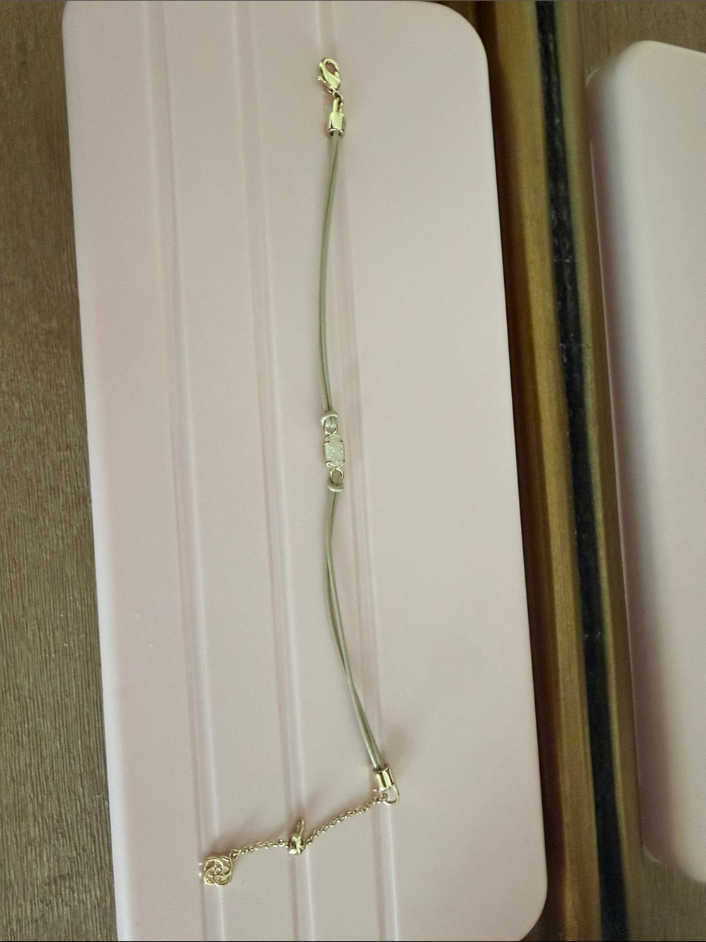 Kendra Scott Everlyne Cord Friendship Bracelet Silver Like New